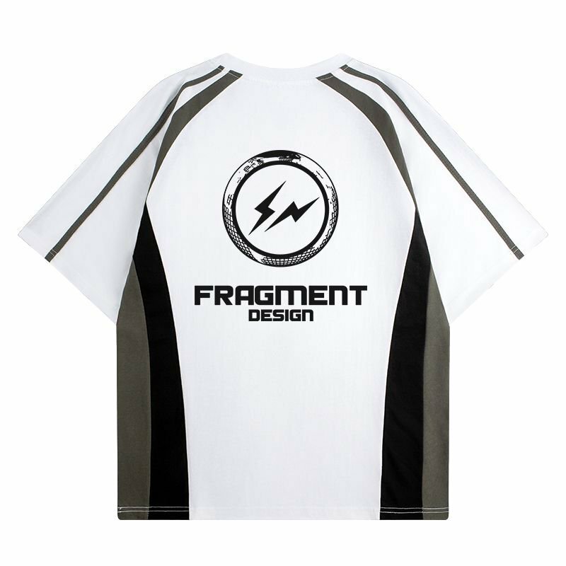 聯名 Dryworld X Fragment Design 基本logo 輪圈閃電 撞色拼接 短袖上衣 TEE FD-FYY135KT3021