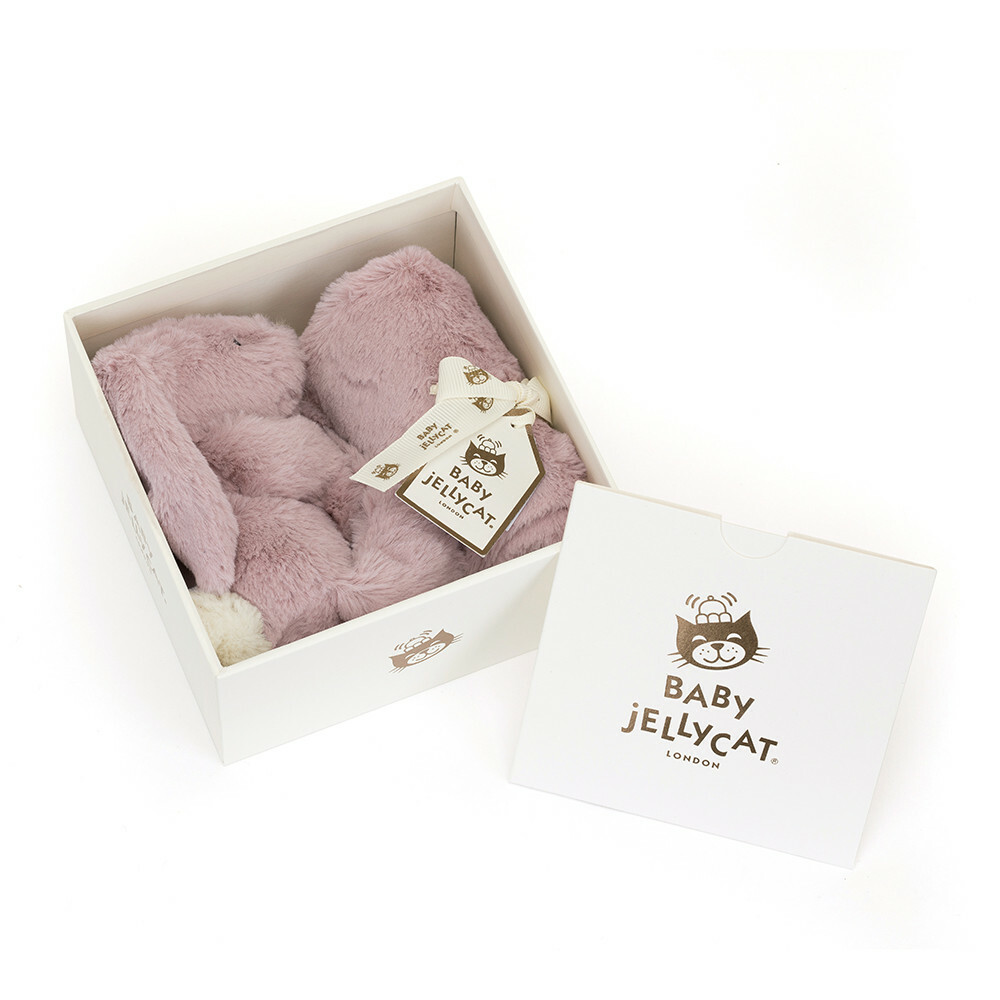 Jellycat Bashful Luxe Bunny Soother Rosa 奢華致臻兔安撫巾禮盒