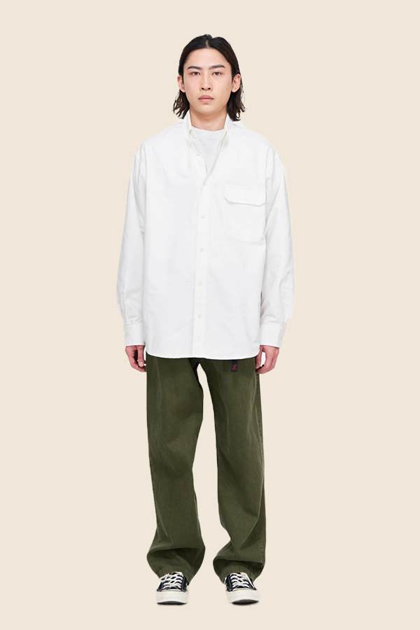 GRAMICCI - OXFORD STANCE 純白牛津襯衫