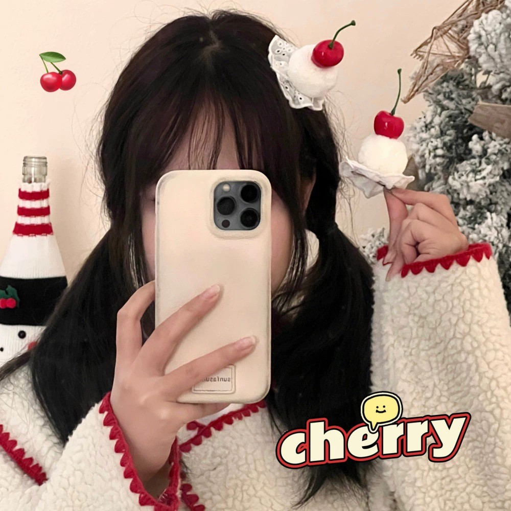 Cute Sweet Cherry Mochi Hair Clip