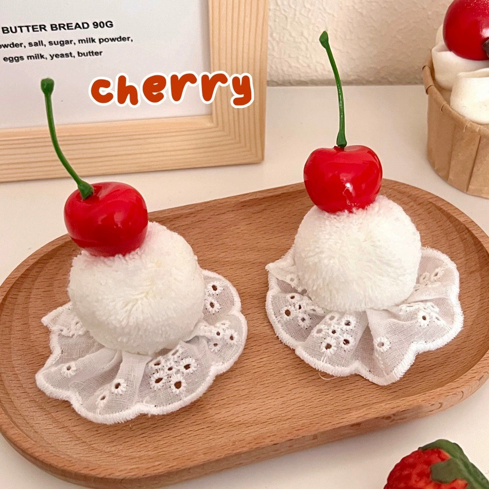 Cute Sweet Cherry Mochi Hair Clip