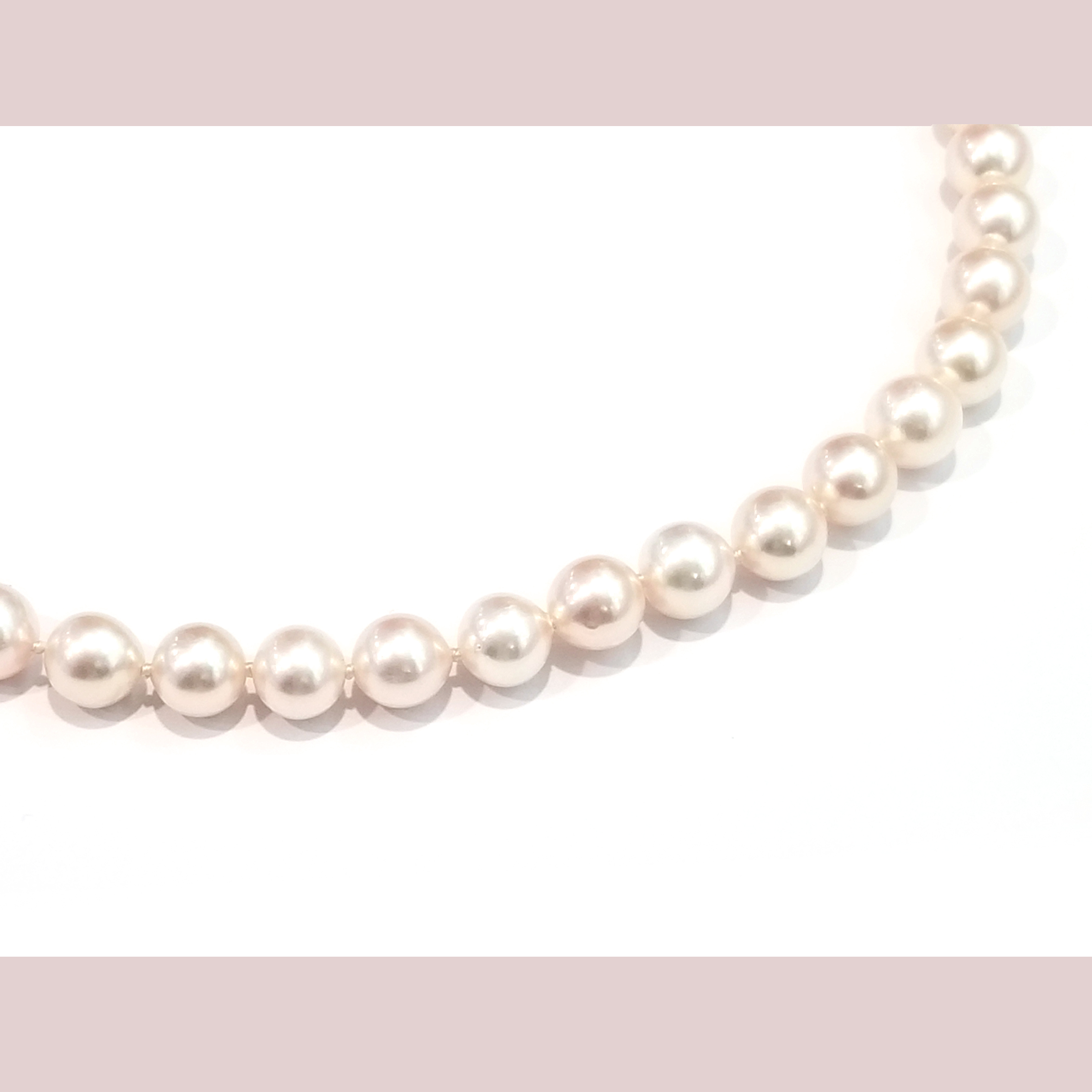 925銀扣Akoya珍珠頸鏈