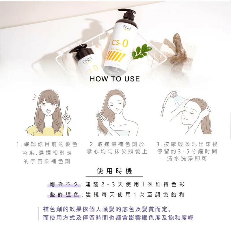 補色劑使用方法