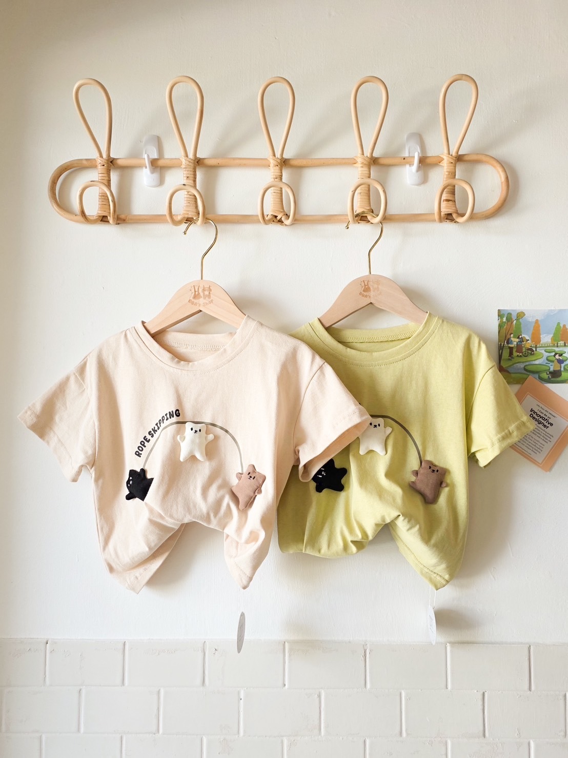 小熊玩跳繩 短袖上衣