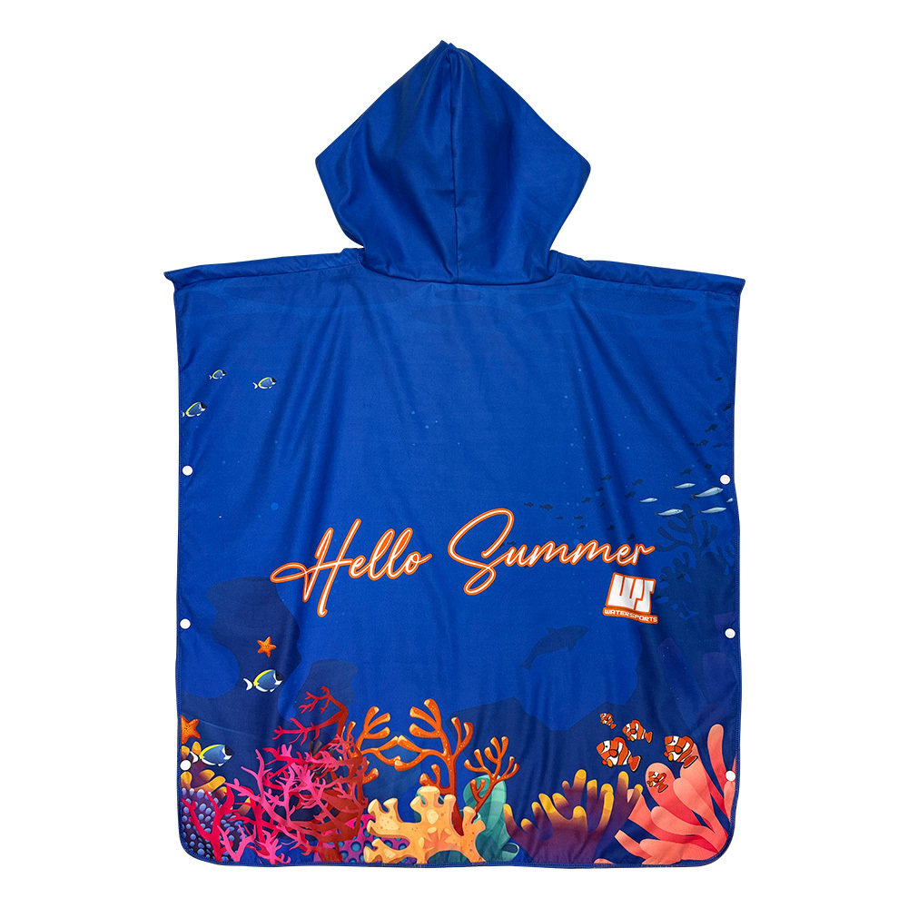 角色造型連帽斗蓬 - 橙