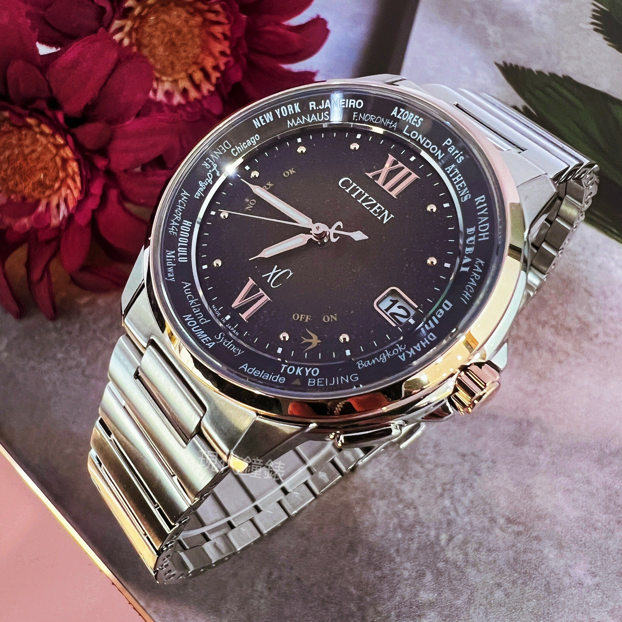 【CITIZEN 星辰】XC系列 限量咖啡星空電波腕錶  CB1020-89W 38mm 現代鐘錶