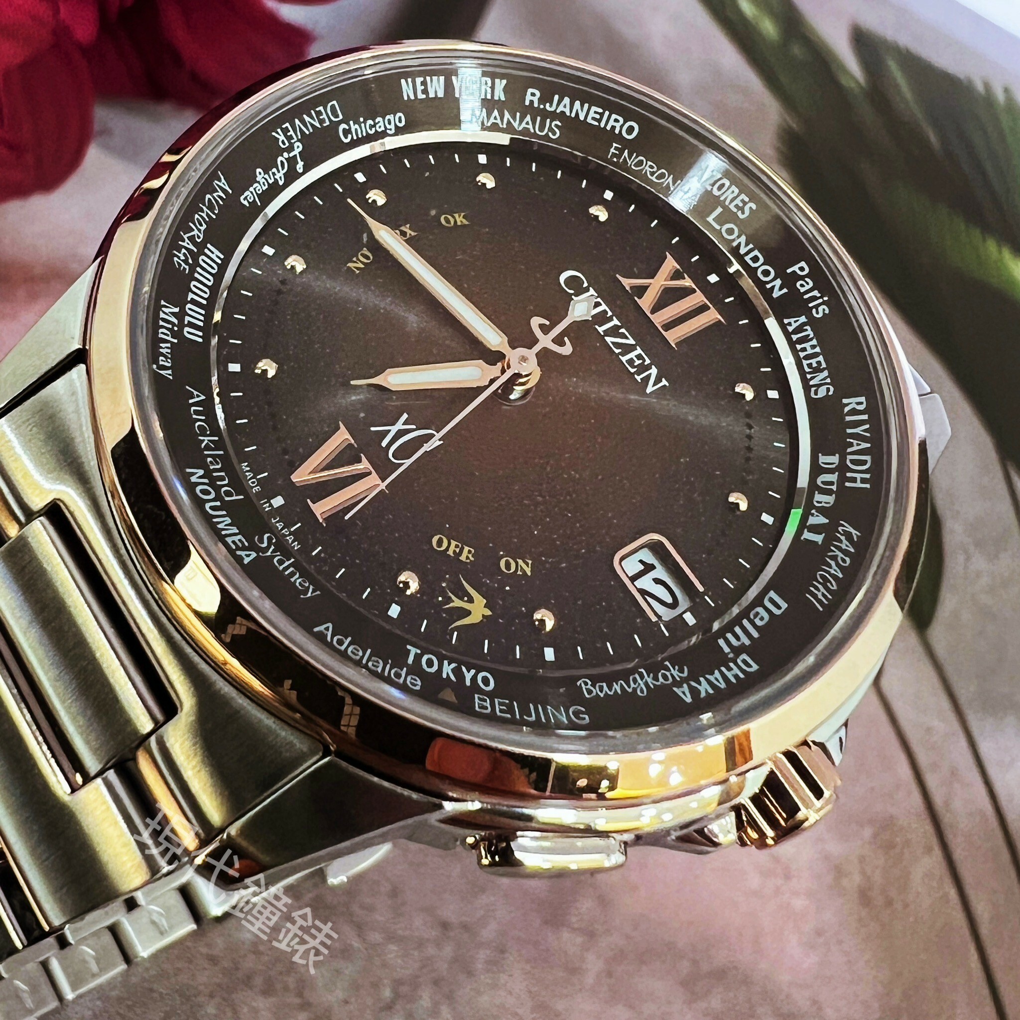 【CITIZEN 星辰】XC系列 限量咖啡星空電波腕錶  CB1020-89W 38mm 現代鐘錶