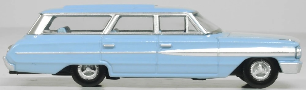 Oxford 87FC64001 1:87 1964年福特鄉村轎車天窗藍色