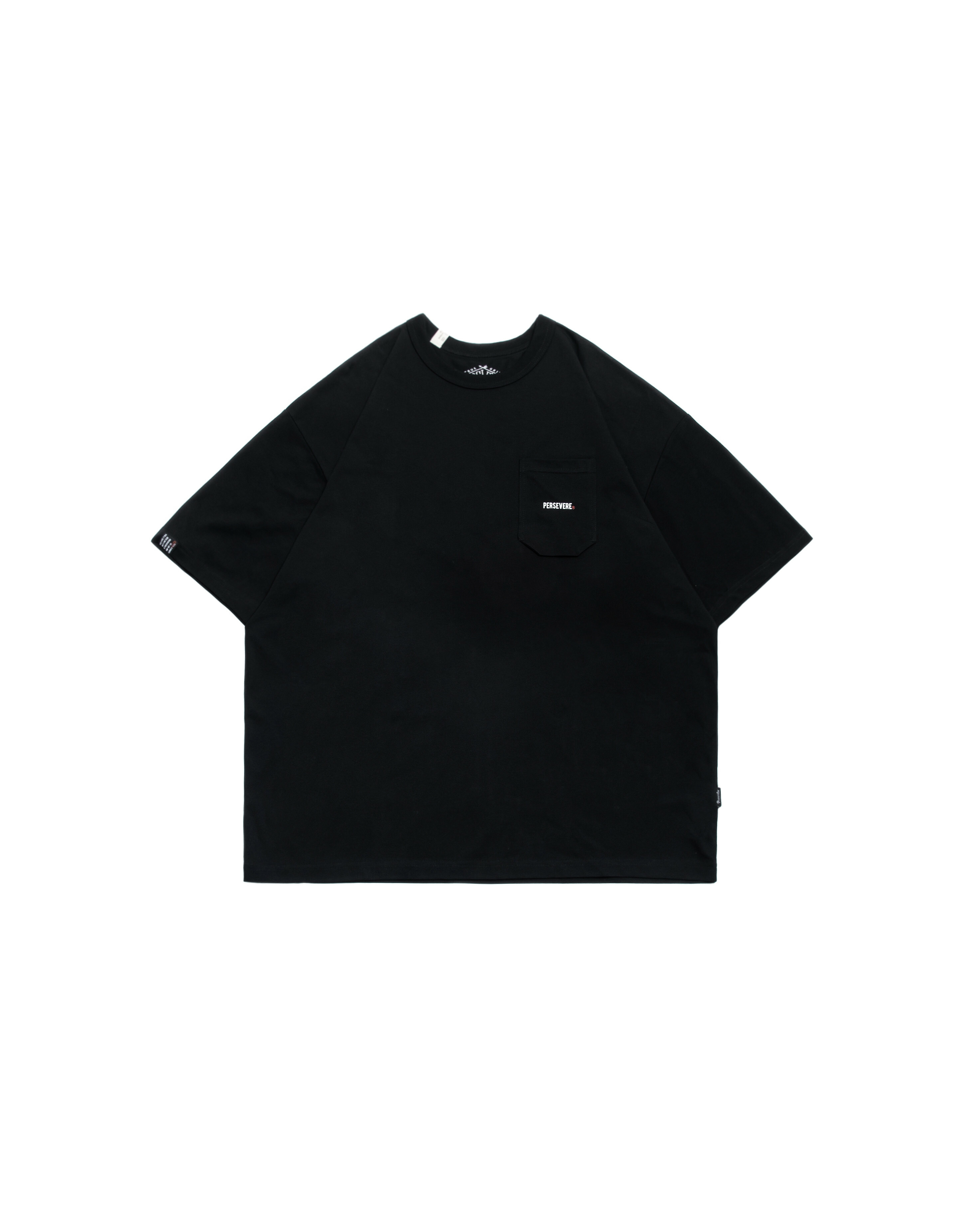 Persevere cooling hexagonal pocket classic T-shirt - BLACK