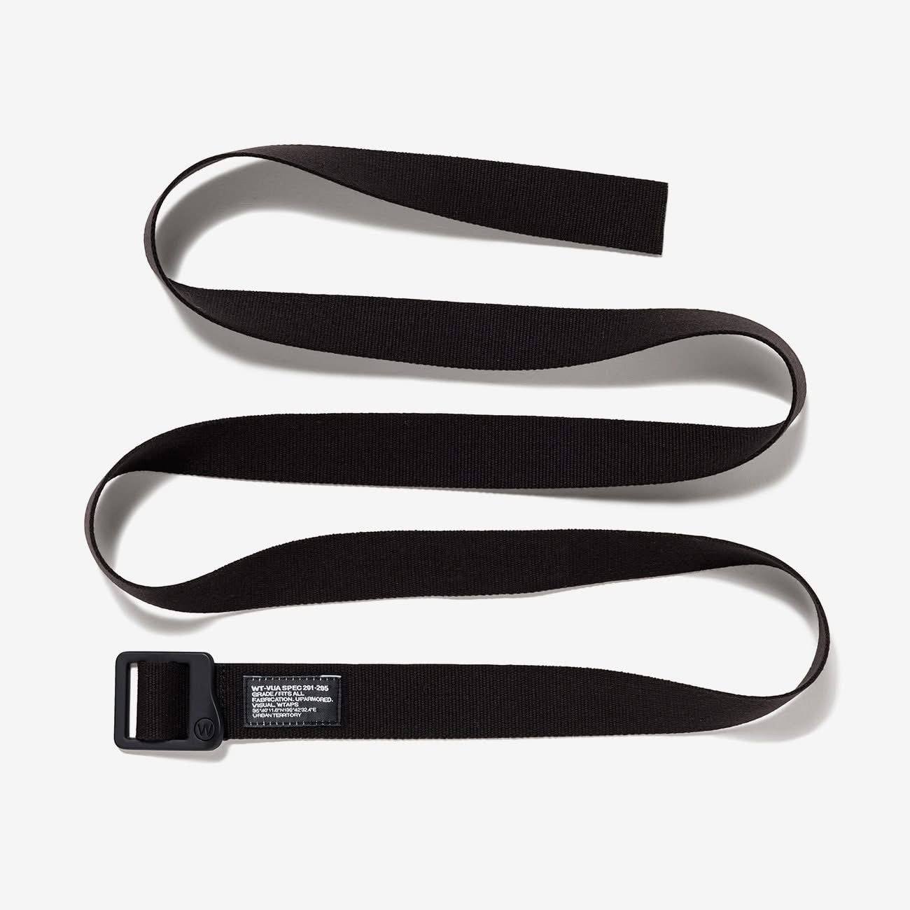 -(C018)-WTAPS WEBBING BELT LOGO 皮帶 烤漆 黑色/橄欖綠-251MYDT-AC03