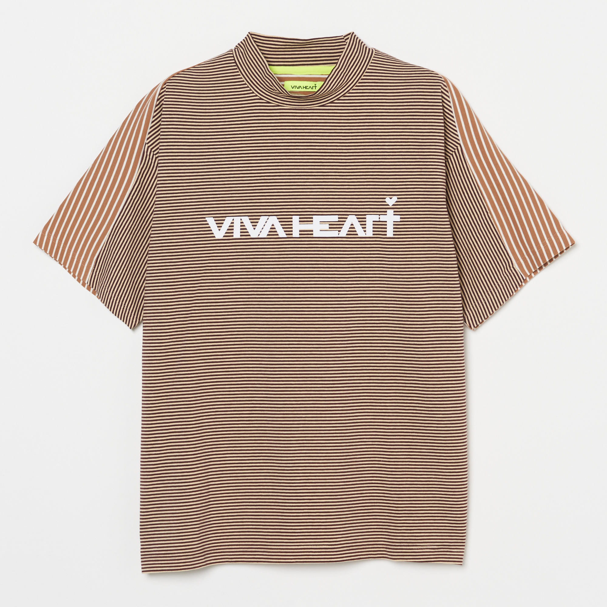 男士-條紋拼接短袖