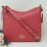 [S] COACH C1648 PEBBLE LEATHER ELLIE FILE,IM/STRAWBERRY HAZE, 195031395611 (SCO1139)