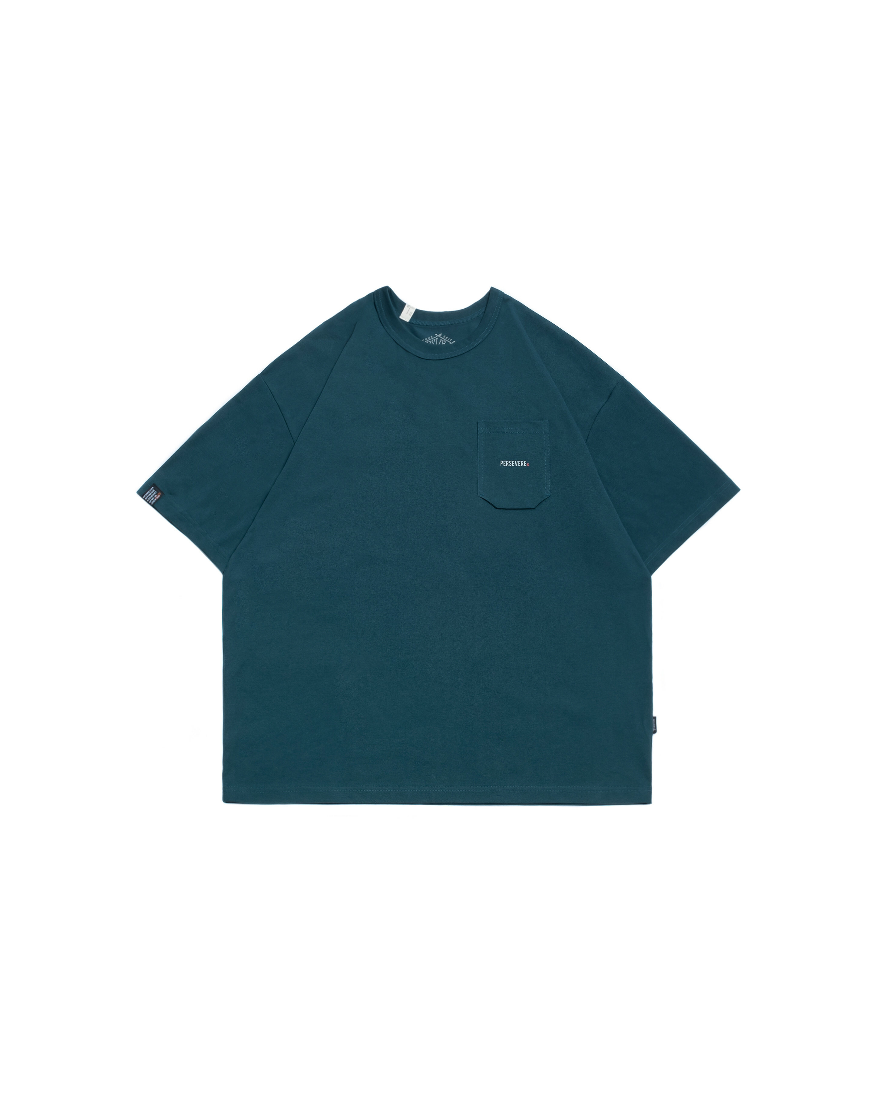 Persevere cooling hexagonal pocket classic T-shirt - DARK BLUE GREEN