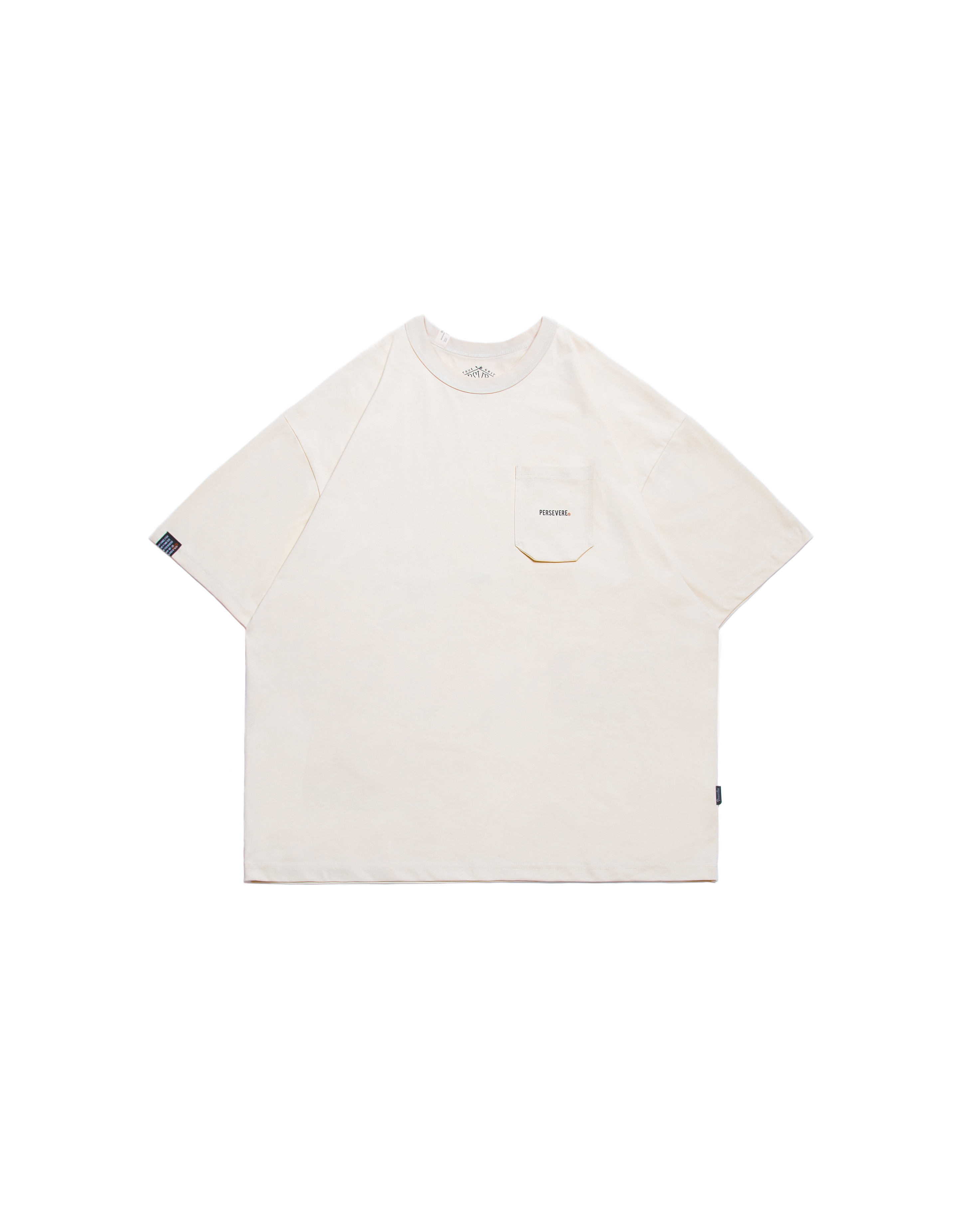 Persevere cooling hexagonal pocket classic T-shirt - OFF WHITE