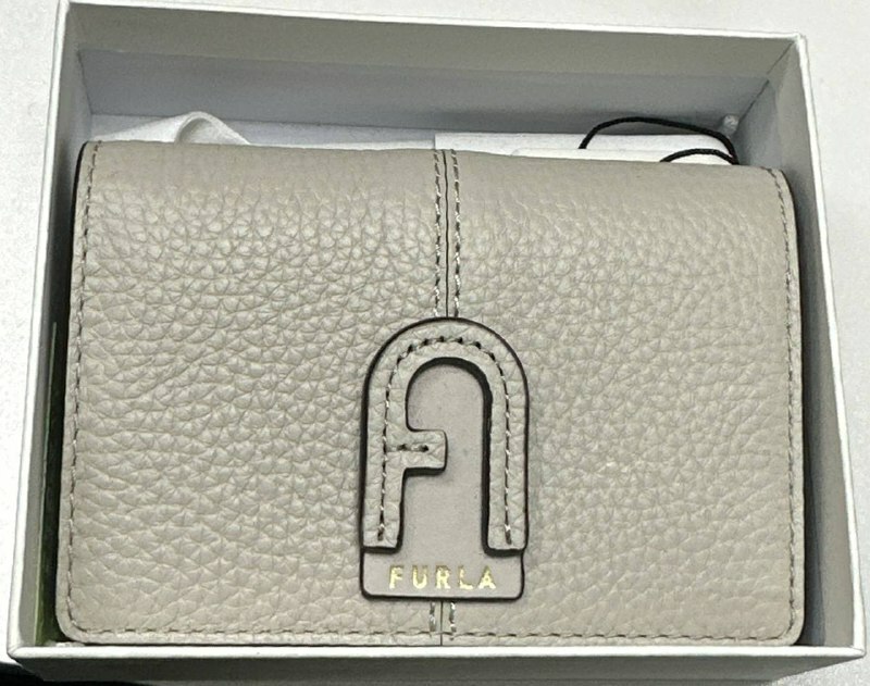 [S] FURLA DAFINE LEATHER CARD CASE,GRAY, SF289 (SF289)