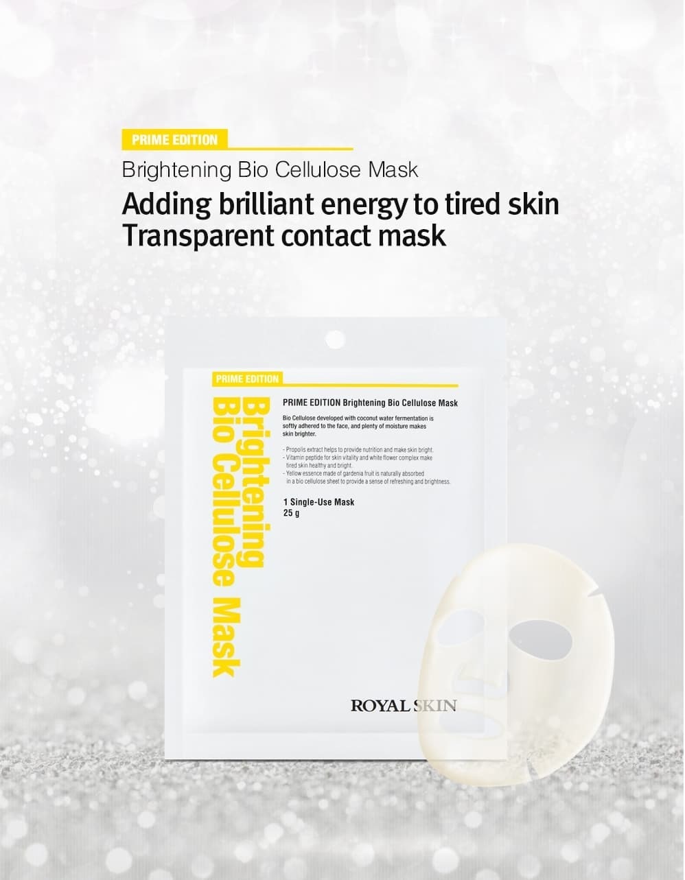 (2520)ROYAL SKIN PRIME EDITION 亮白生物纖維素面膜