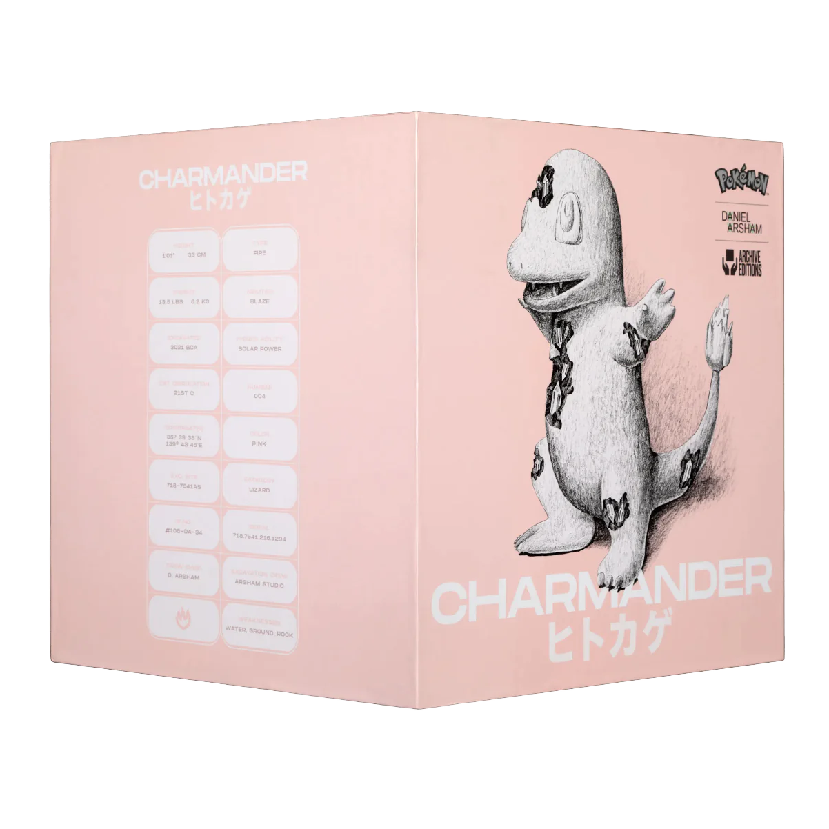 *丹尼爾．阿爾軒 Daniel Arsham - Pokemon Crystalized Charmander Figure (Pink)*