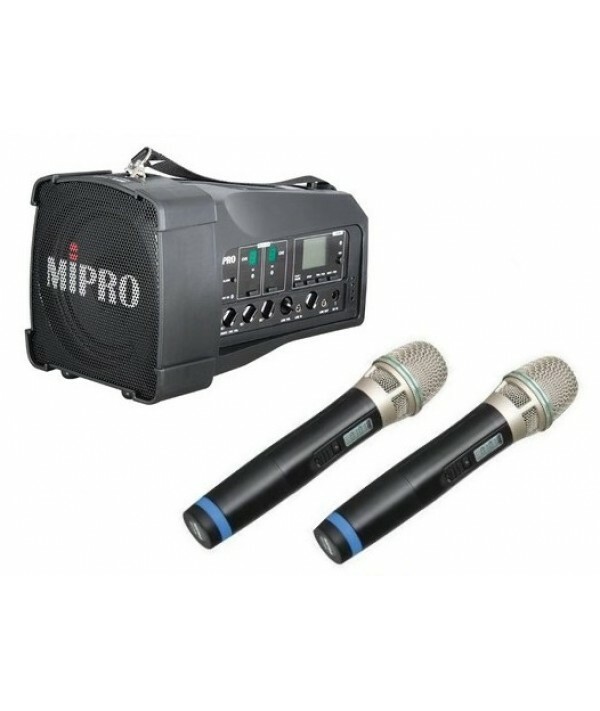 MIPRO MA-100D 迷你無線喊話器雙咪款無線擴音器喇叭