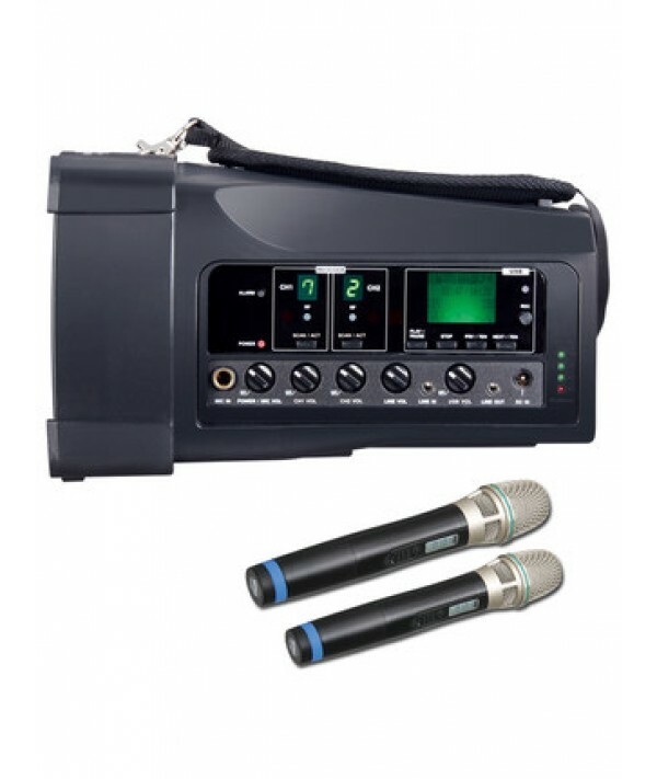 MIPRO MA-100D 迷你無線喊話器雙咪款無線擴音器喇叭
