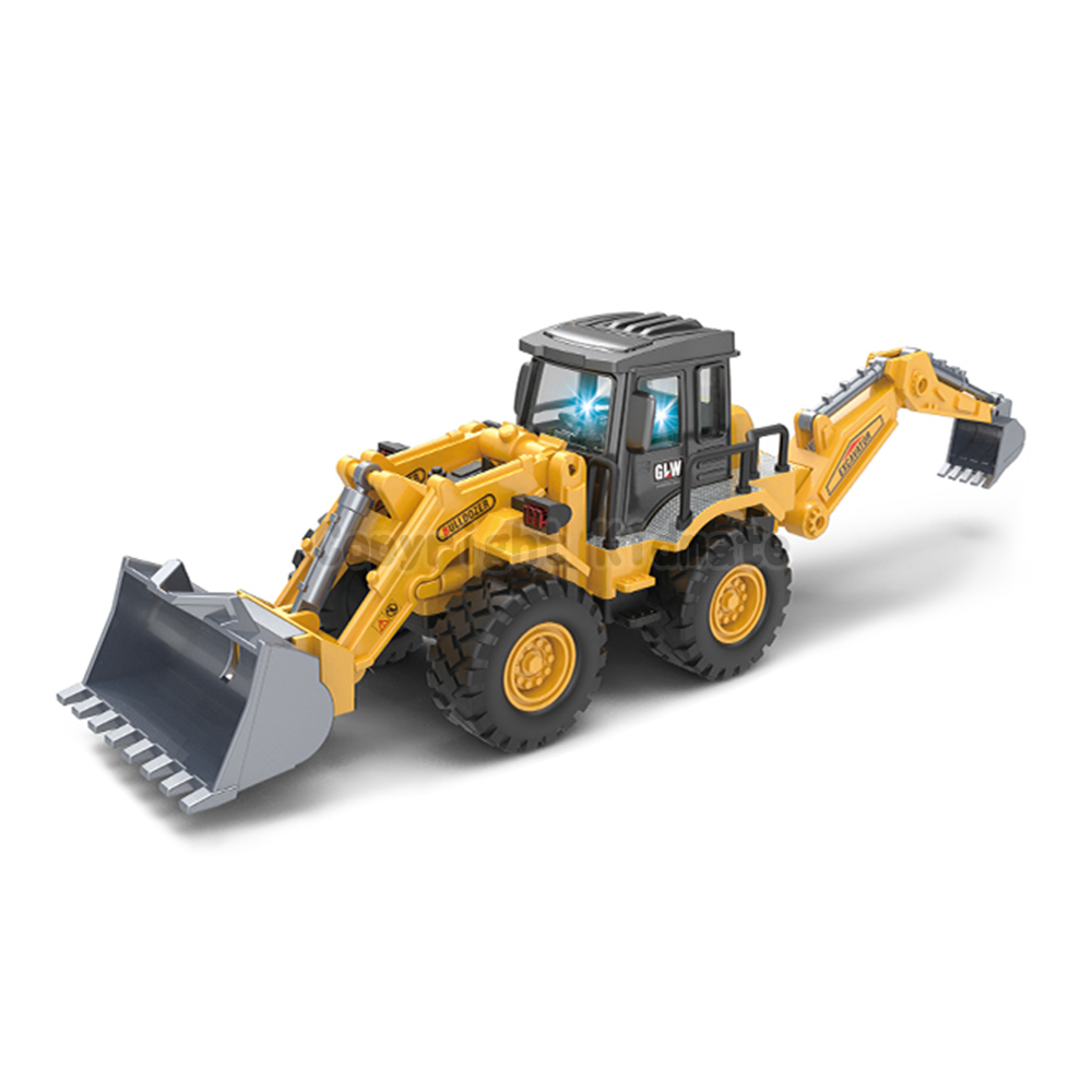 《 KIDMATE 》1:40 合金雙頭工程車