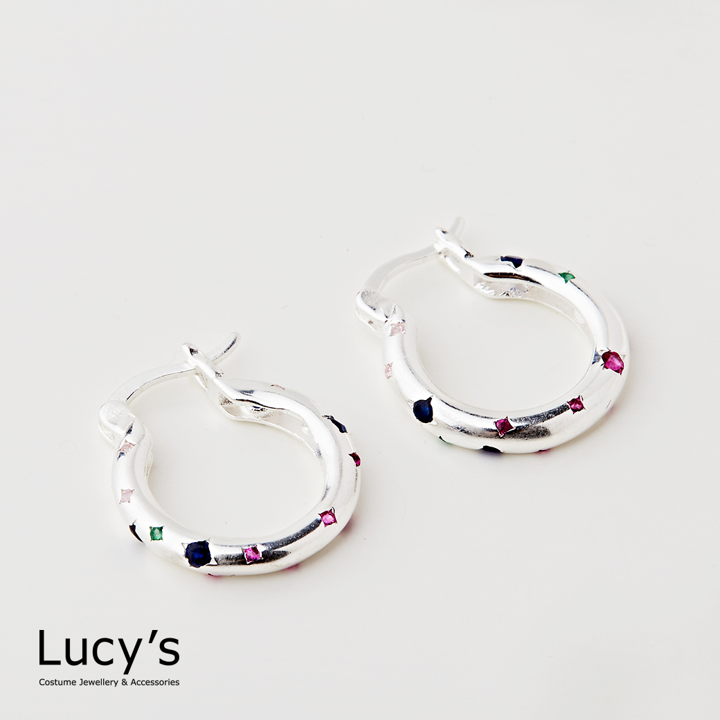 925純銀 星空寶藏 易扣耳環 (121600)