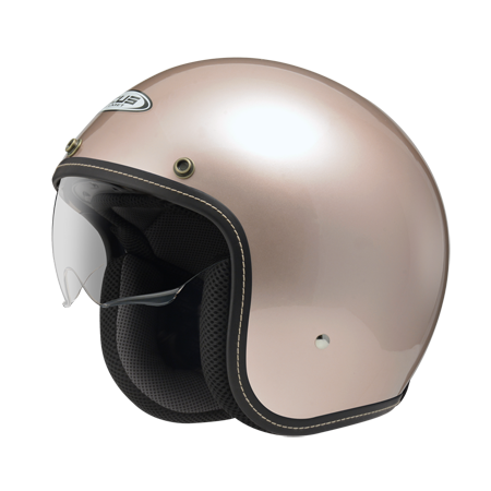 ZEUS ZS-388A 玫瑰金 素色 四分之三 半罩式  內墨片 復古帽