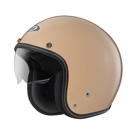 ZEUS ZS-388A 指定卡其色 素色 四分之三 半罩式  內墨片 復古帽