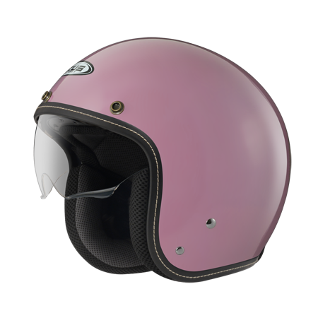 ZEUS ZS-388A 淺粉棕 素色 四分之三 半罩式  內墨片 復古帽