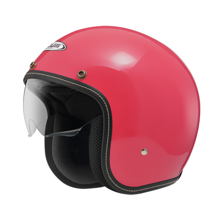 ZEUS ZS-388A 亮紅 素色 四分之三 半罩式  內墨片 復古帽