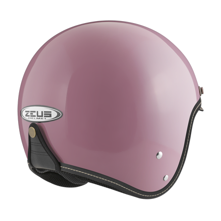 ZEUS ZS-388A 淺粉棕 素色 四分之三 半罩式  內墨片 復古帽