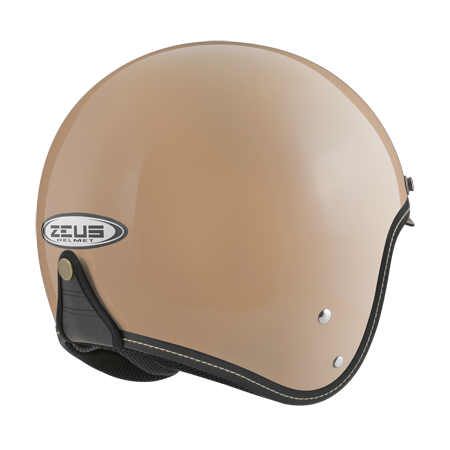 ZEUS ZS-388A 指定卡其色 素色 四分之三 半罩式  內墨片 復古帽