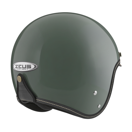 ZEUS ZS-388A 珍珠褐綠 素色 四分之三 半罩式  內墨片 復古帽