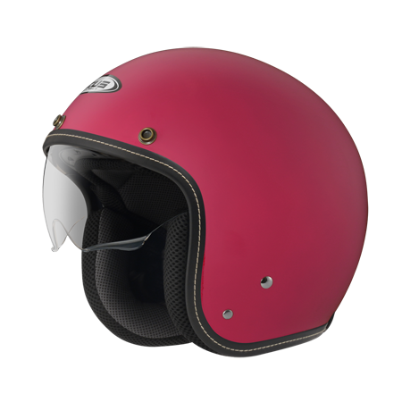 ZEUS ZS-388A 耐刮消光桃紅 素色 四分之三 半罩式  內墨片 復古帽