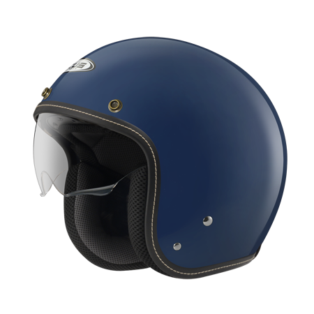 ZEUS ZS-388A 珍珠深藍灰 素色 四分之三 半罩式  內墨片 復古帽