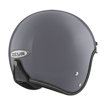 ZEUS ZS-388A 熊熊灰 素色 四分之三 半罩式  內墨片 復古帽