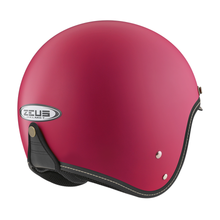 ZEUS ZS-388A 耐刮消光桃紅 素色 四分之三 半罩式  內墨片 復古帽
