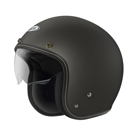 ZEUS ZS-388A 抗刮消光珍珠黑銀 素色 四分之三 半罩式  內墨片 復古帽