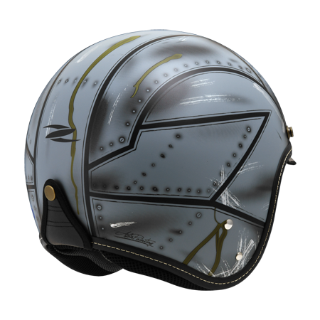 ZEUS ZS-388A AT20 消光黑 灰 彩繪 四分之三 半罩式  內墨片 復古帽