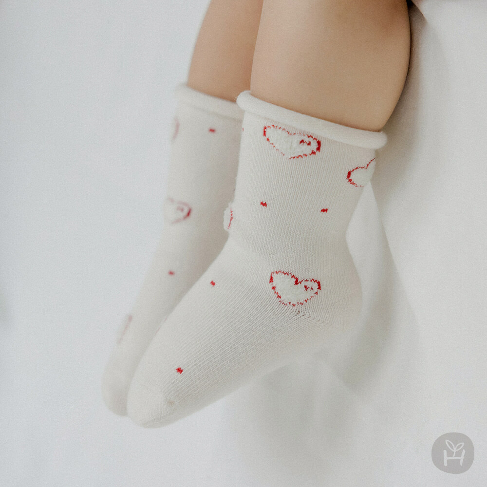 Happy Prince☘︎25春 超Q立體愛心襪襪(兩色)