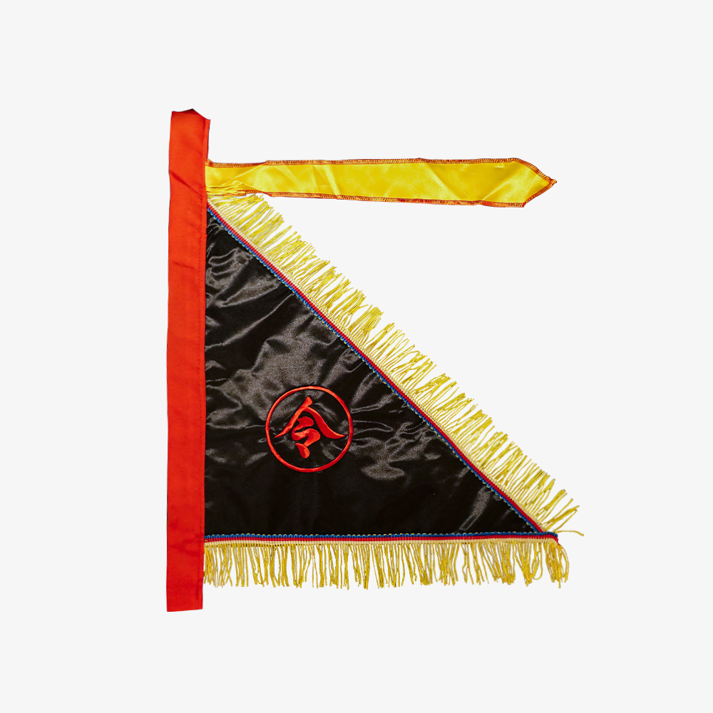 三角黑令旗-紅字