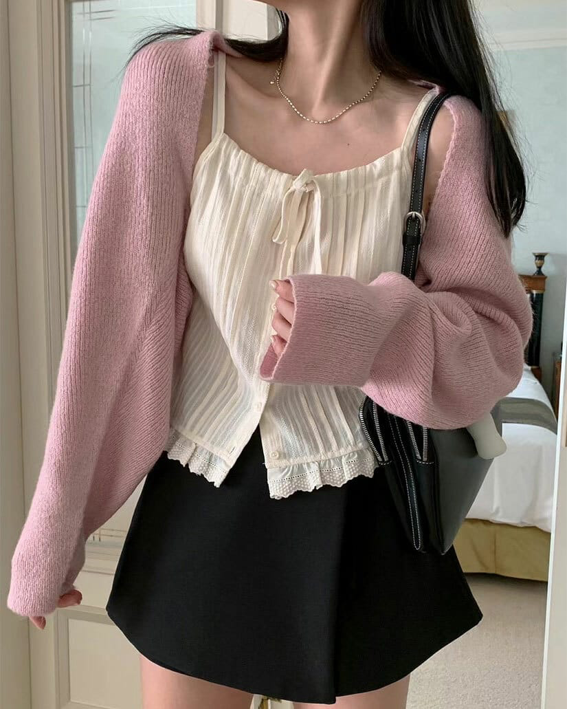 [現貨] Juliet 細肩抽繩背心 [ 2色 / Free ]