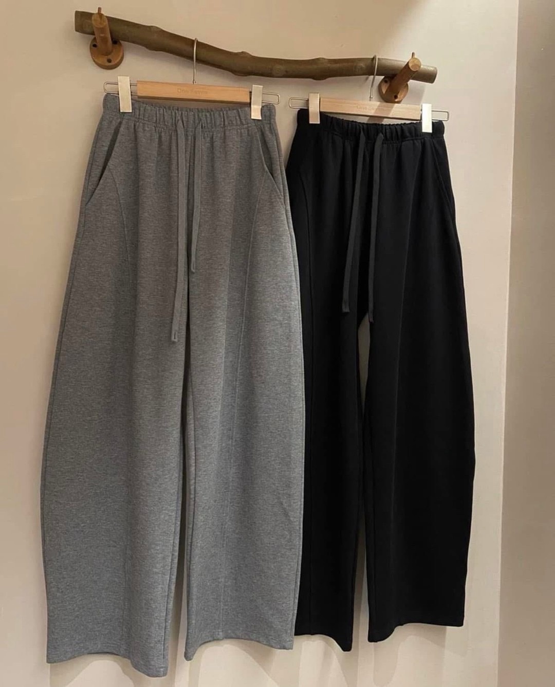 0020 寬管剪裁壓線休閒褲（新繭型棉褲