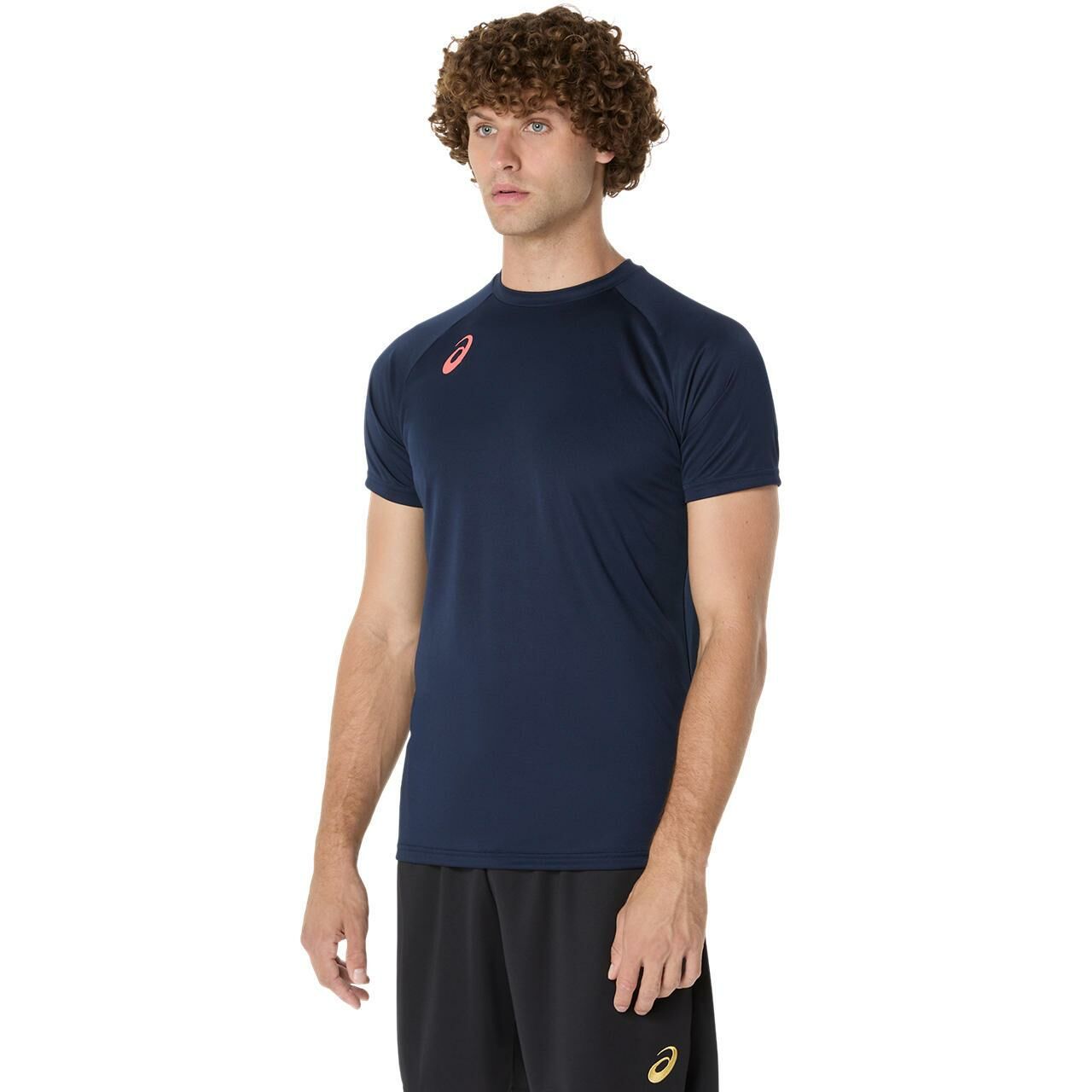 ASICS 中性排球衫 深藍/紅色