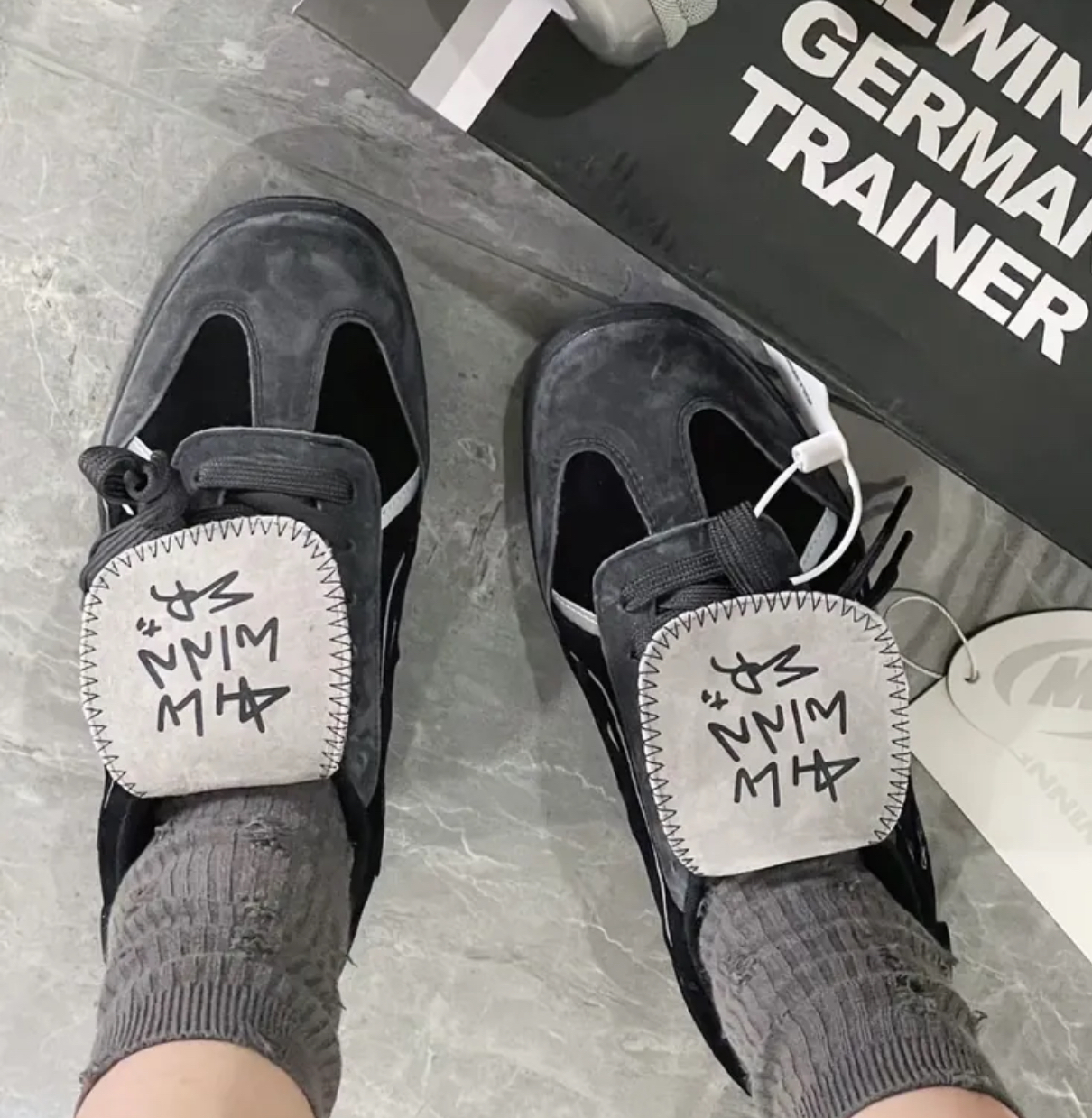 【Luxury】熱門新品 明星同款 Killwinner 德訓鞋 平替 麂皮 翻蓋 高質感 黑灰白 百搭男女款