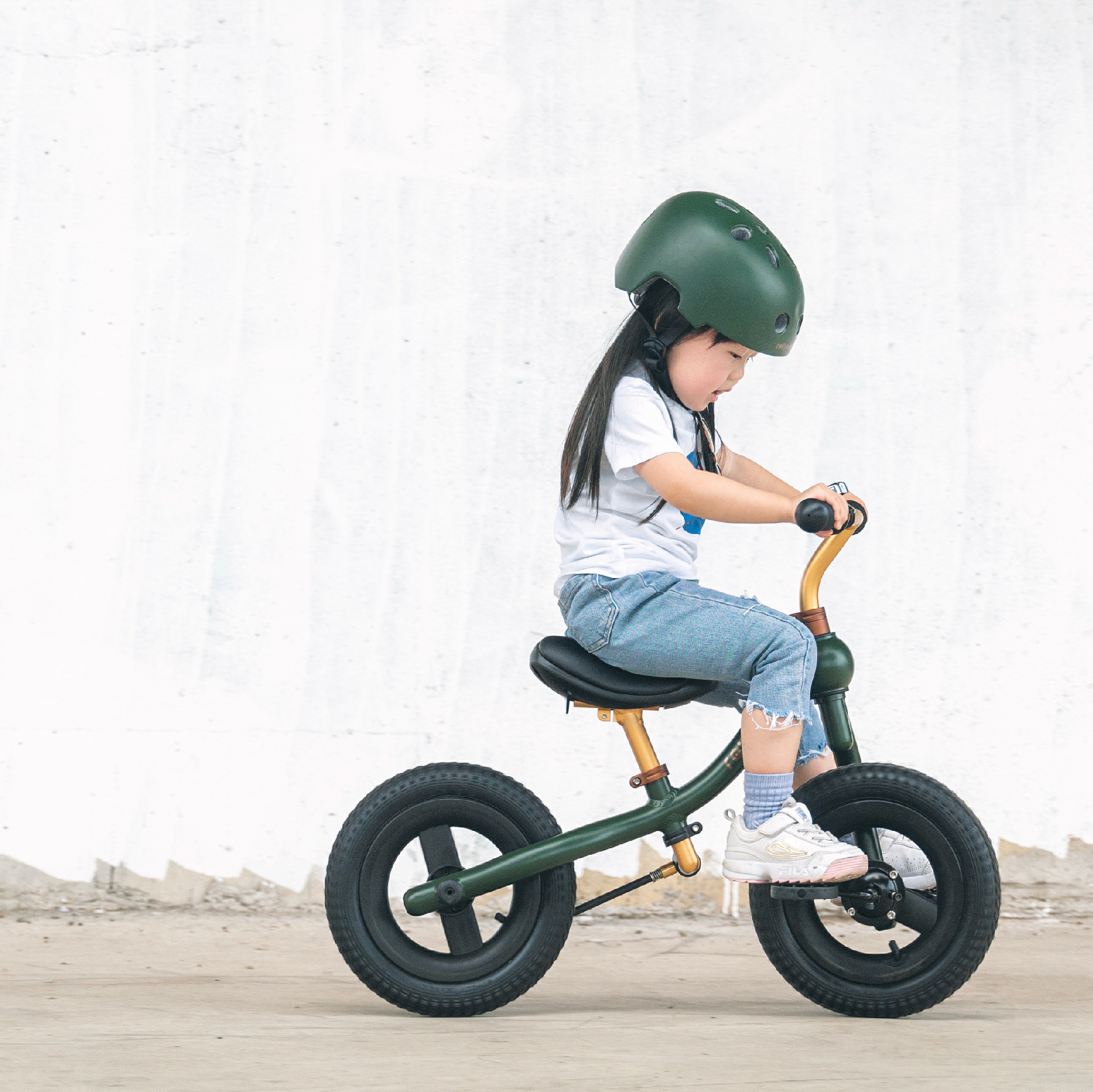 【rollybike】二合一滑步車｜森林綠