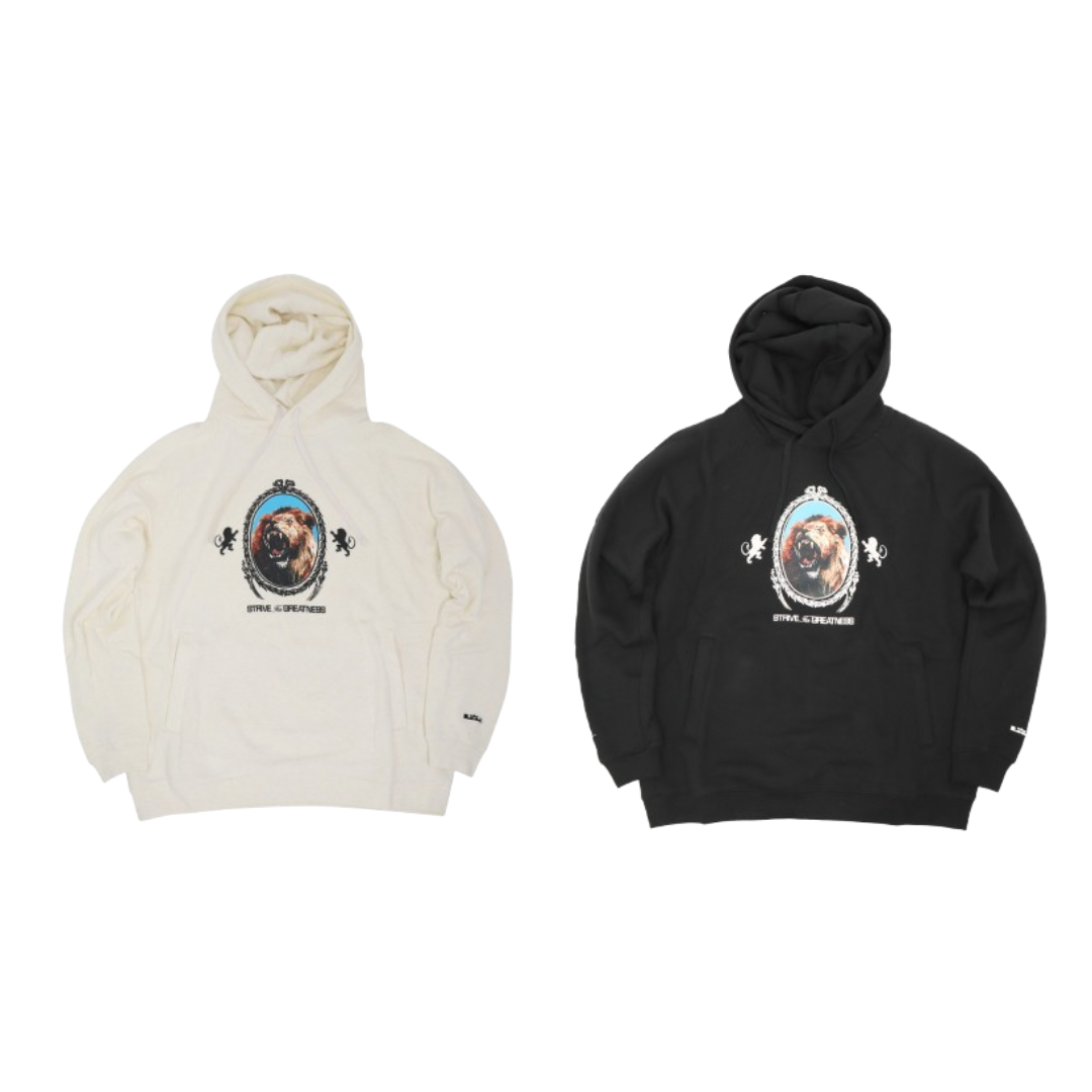 NIKE x LeBron James 刺繡純棉 獅子帽T 黑 FB7124-010 白 FB7124-027