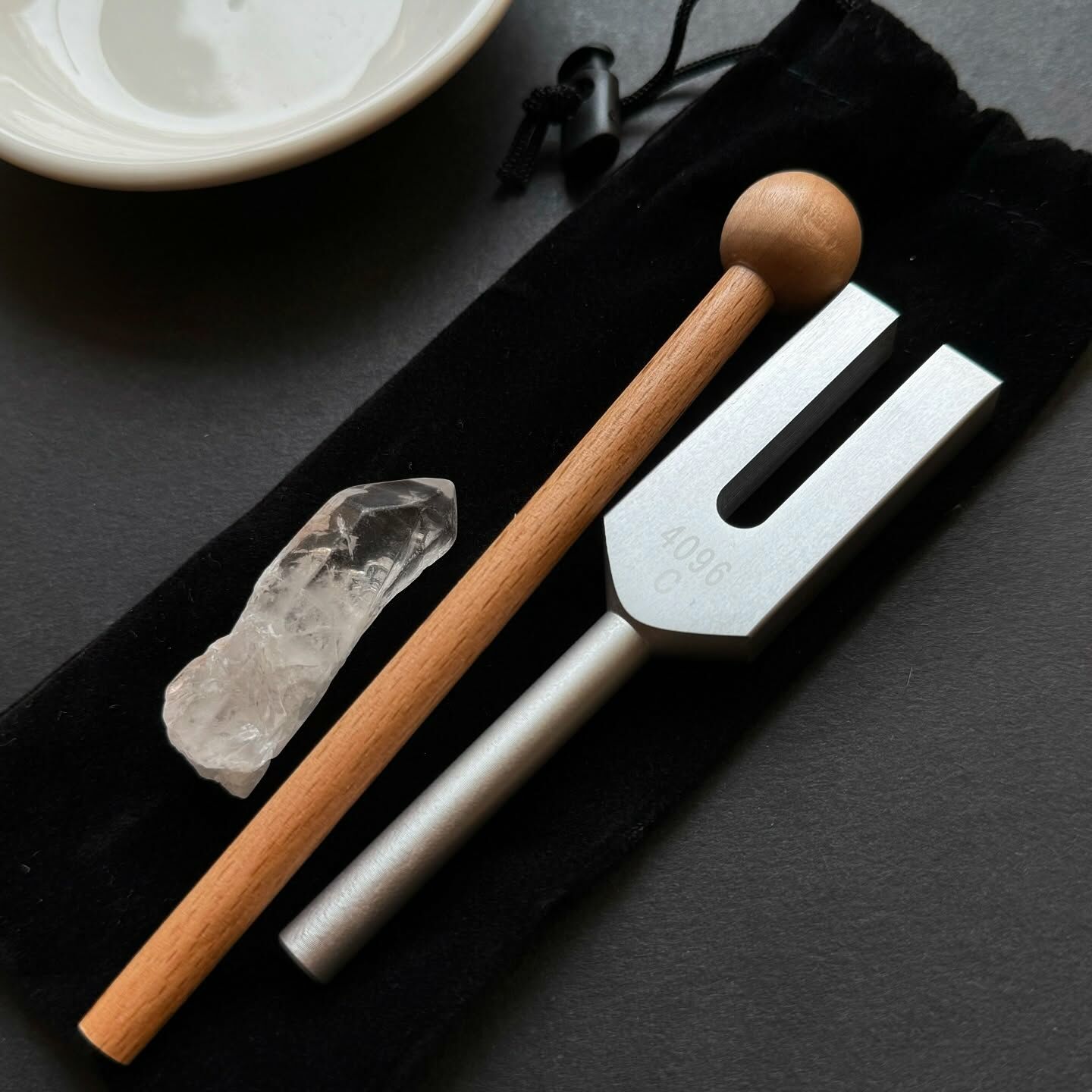 [原石] 4096赫茲 4096音叉 4096hz消磁音叉（附贈白水晶）