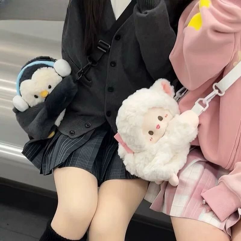 Cute Little Sheep Single & Double Strap Convertible Backpack