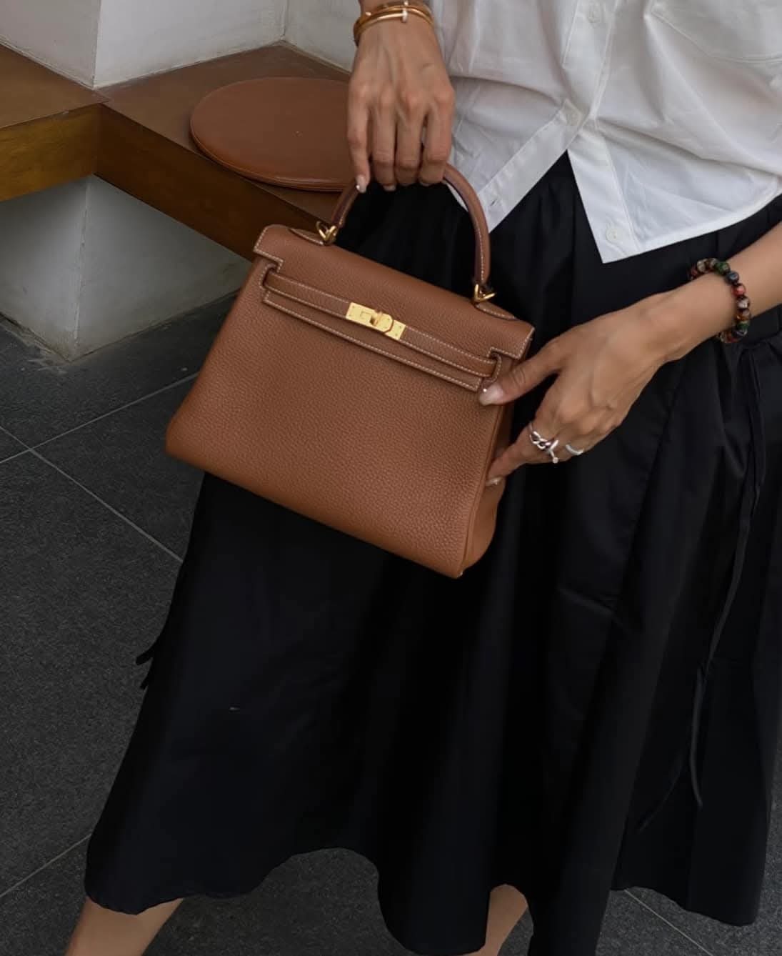 Preloved Hermes Kelly25 Togo Leather Gold GHW  HK$14x,xxx (HK$2,000 即時落訂)