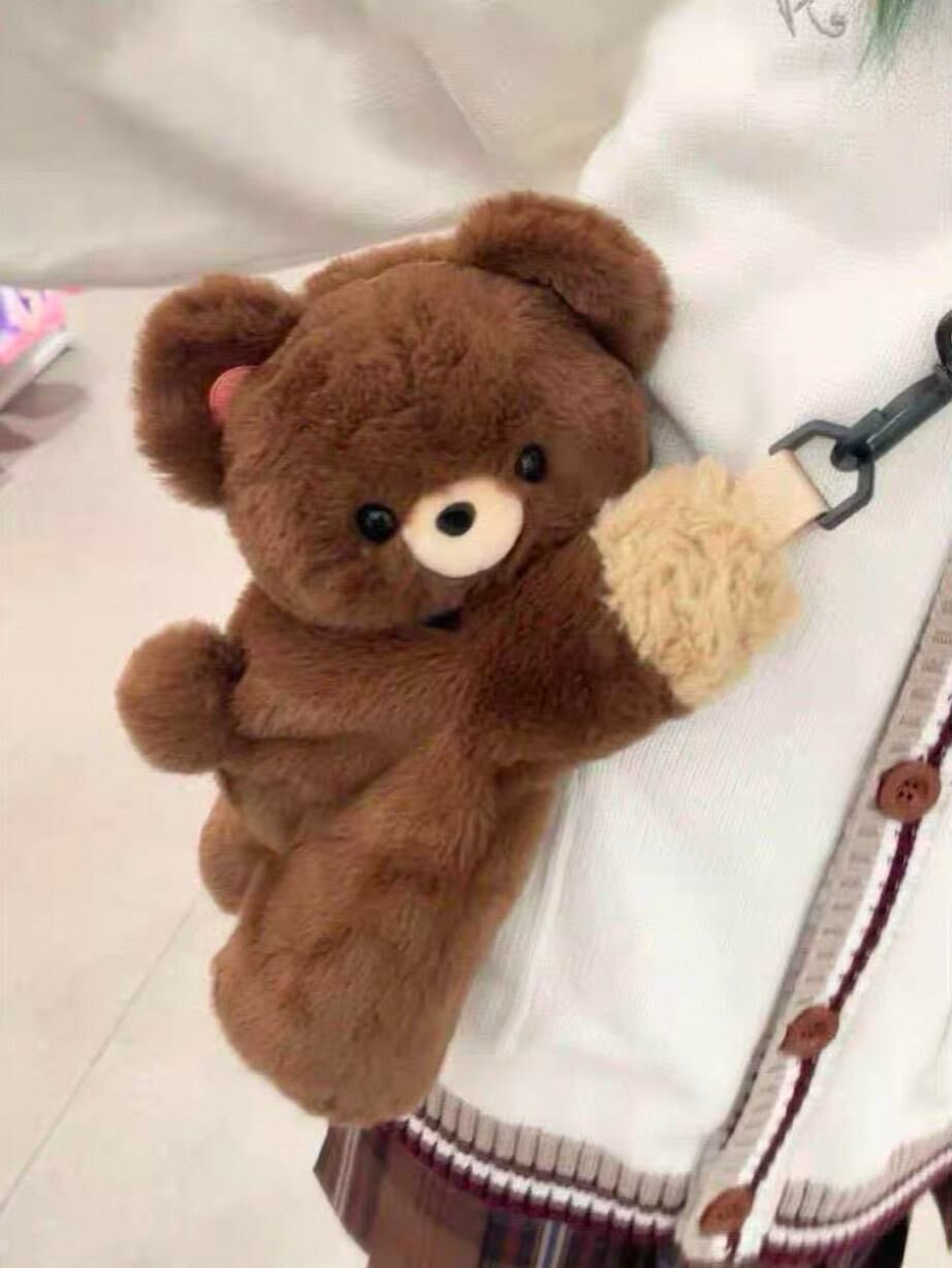 Cute Teddy Bear Single & Double Strap Plush Backpack